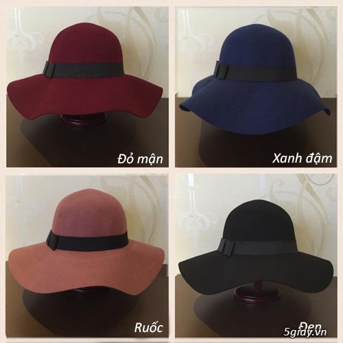 HCM - Yumi Hat Shop chuyên bán các loại: nón Fedora rộng vành, vành nhỏ, Flobby, Panama, nón phớt, n - 3