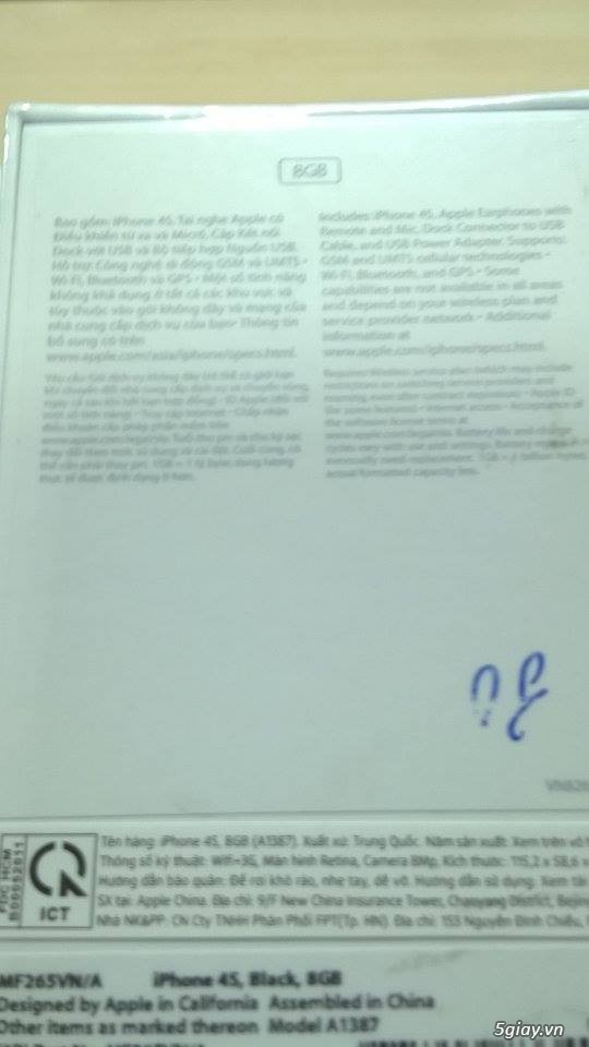 4s - 8g - black word FPT - NGUYÊN SEAL CHƯA ACTIVE - 1