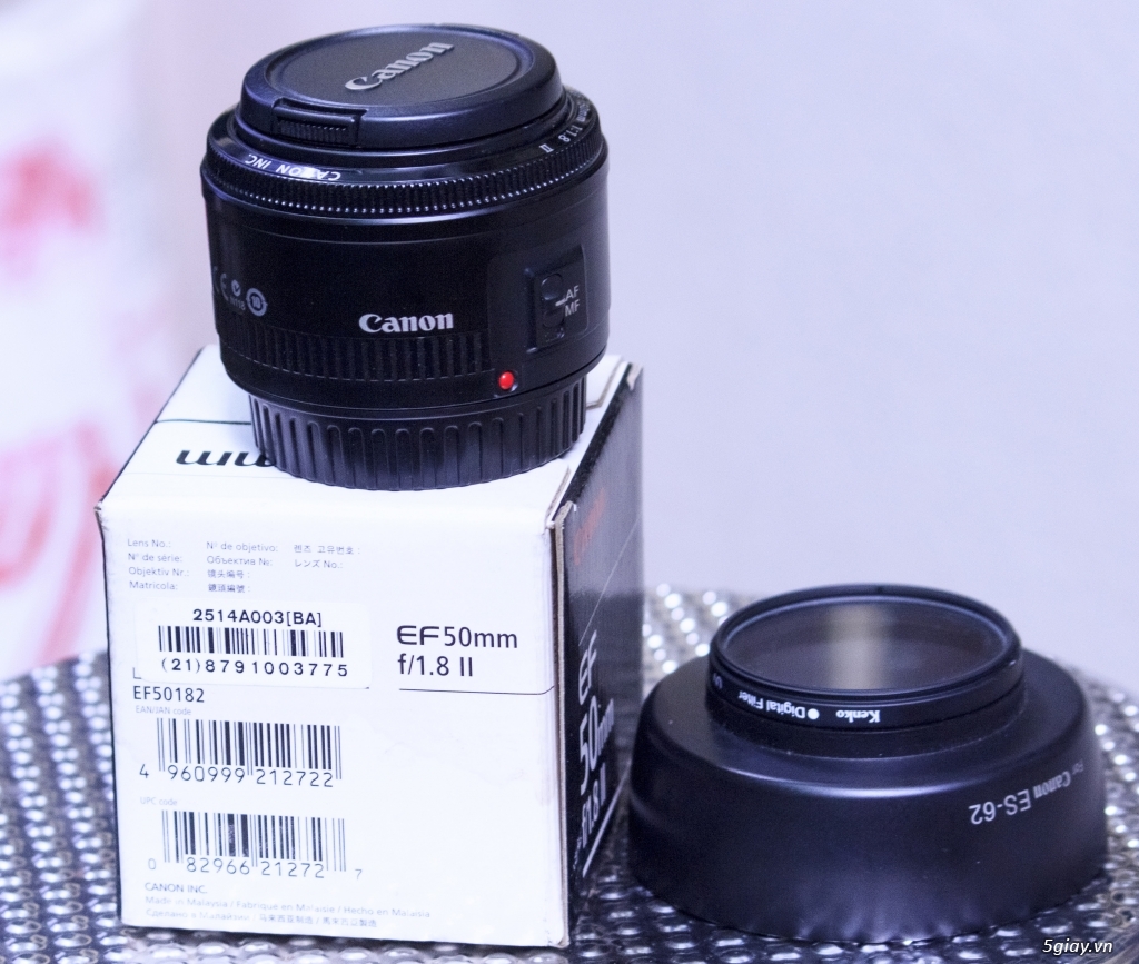 [CẦN BÁN] Lens CANON 50 F1.8 II .99%. Như mới