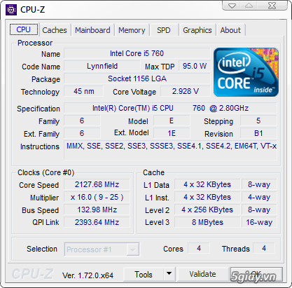 Bán Combo I5 760, 8G ram VGA GeForce 650Ti - 2