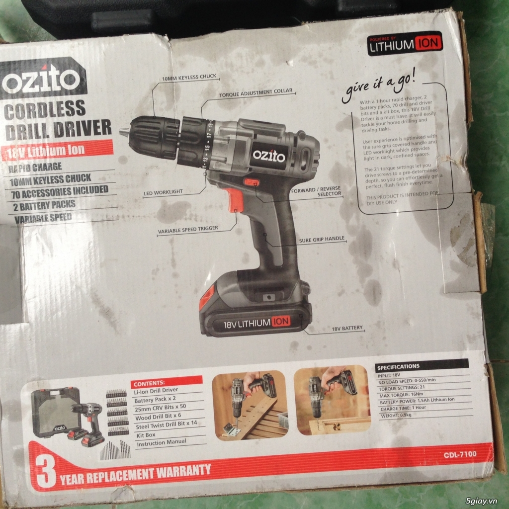 Dụng cụ cầm tay AEG, RYOBI, OZITO 12v , 18v máy cắt, nhám, ...