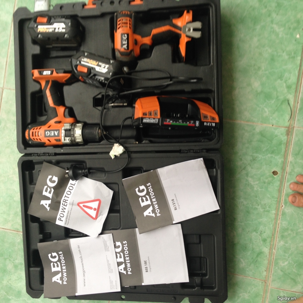 Dụng cụ cầm tay AEG, RYOBI, OZITO 12v , 18v máy cắt, nhám, ...