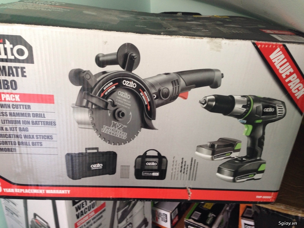 Dụng cụ cầm tay AEG, RYOBI, OZITO 12v , 18v máy cắt, nhám, ...
