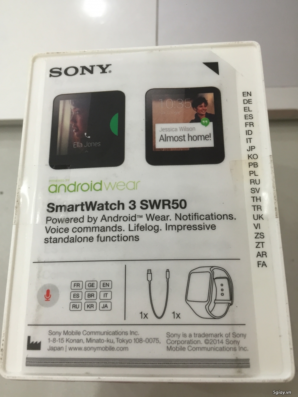 Cần bán Sony SmartWatch 3 SWR50 fullbox mới 100% - 1