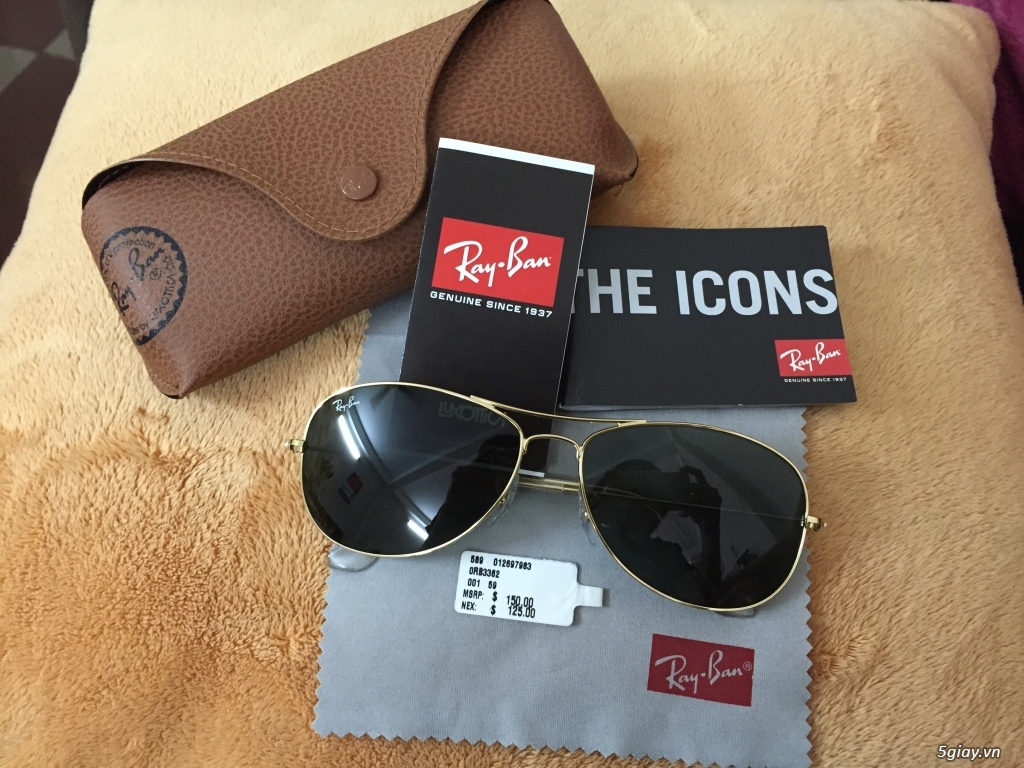 Cần bán mắt kính Rayban RB3362 xách tay chính hãng USA - 2