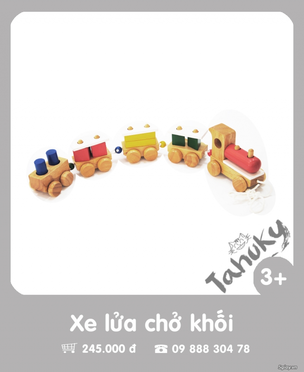 Đồ chơi gỗ an toàn Tahuky (dành cho bé từ 3-5 tuổi) - 4