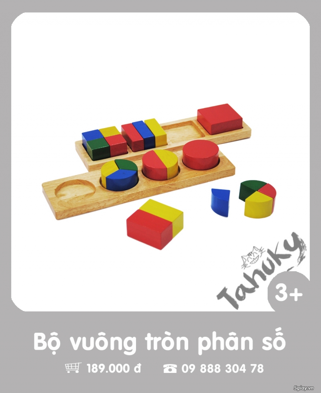 Đồ chơi gỗ an toàn Tahuky (dành cho bé từ 3-5 tuổi) - 3