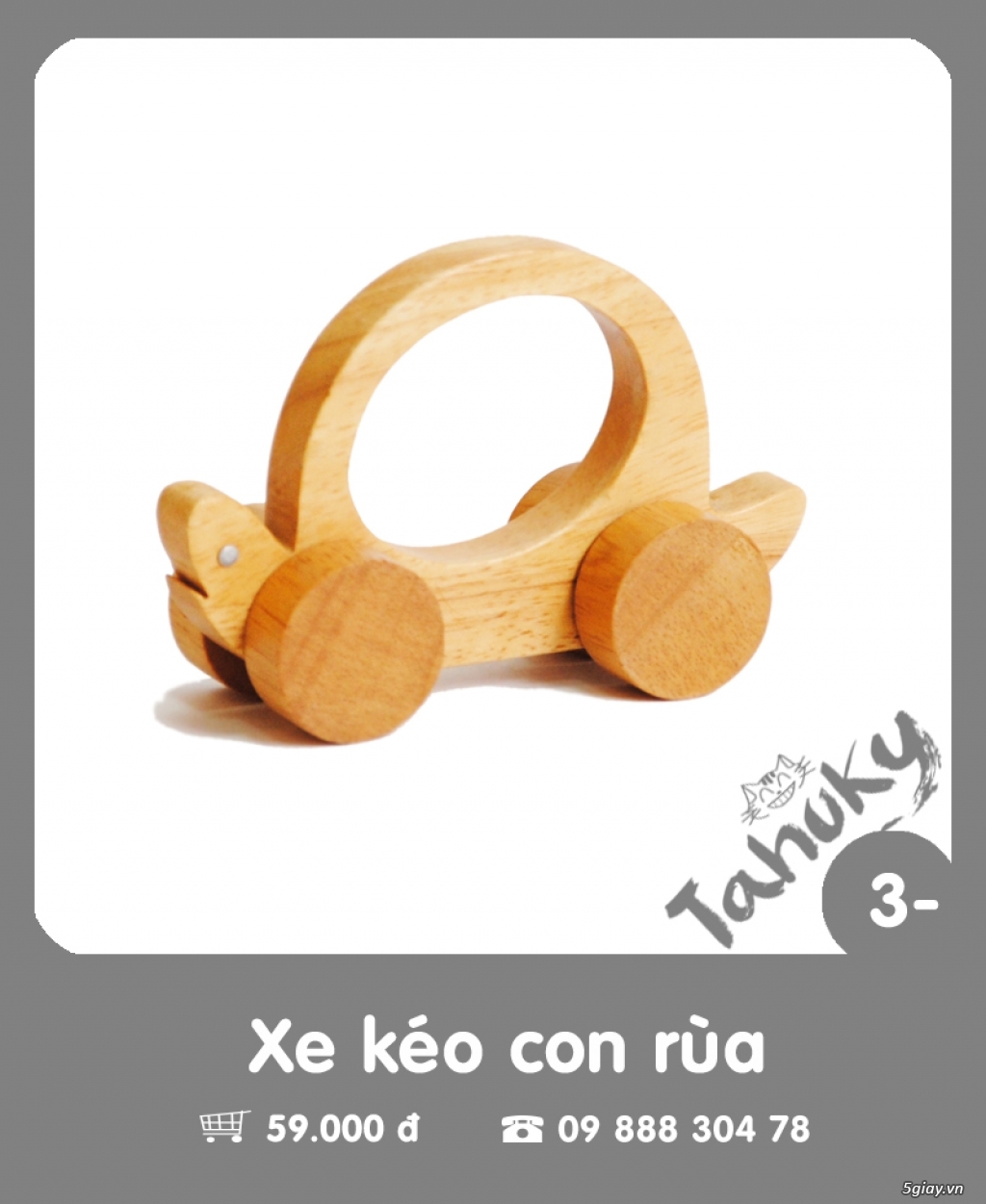 Đồ chơi gỗ an toàn Tahuky (dành cho bé dưới 3 tuổi) - 4