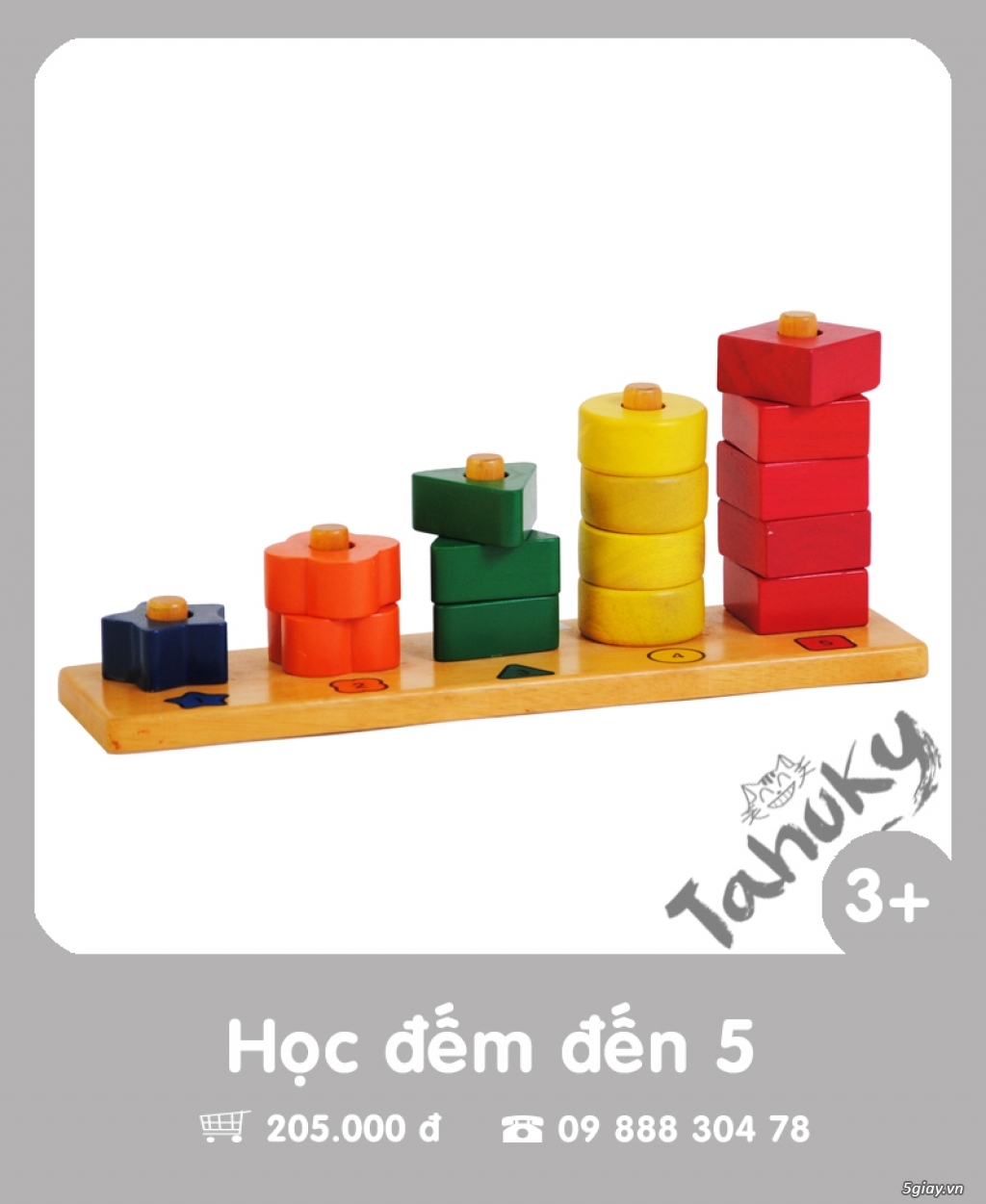 Đồ chơi gỗ an toàn Tahuky (dành cho bé từ 3-5 tuổi) - 21