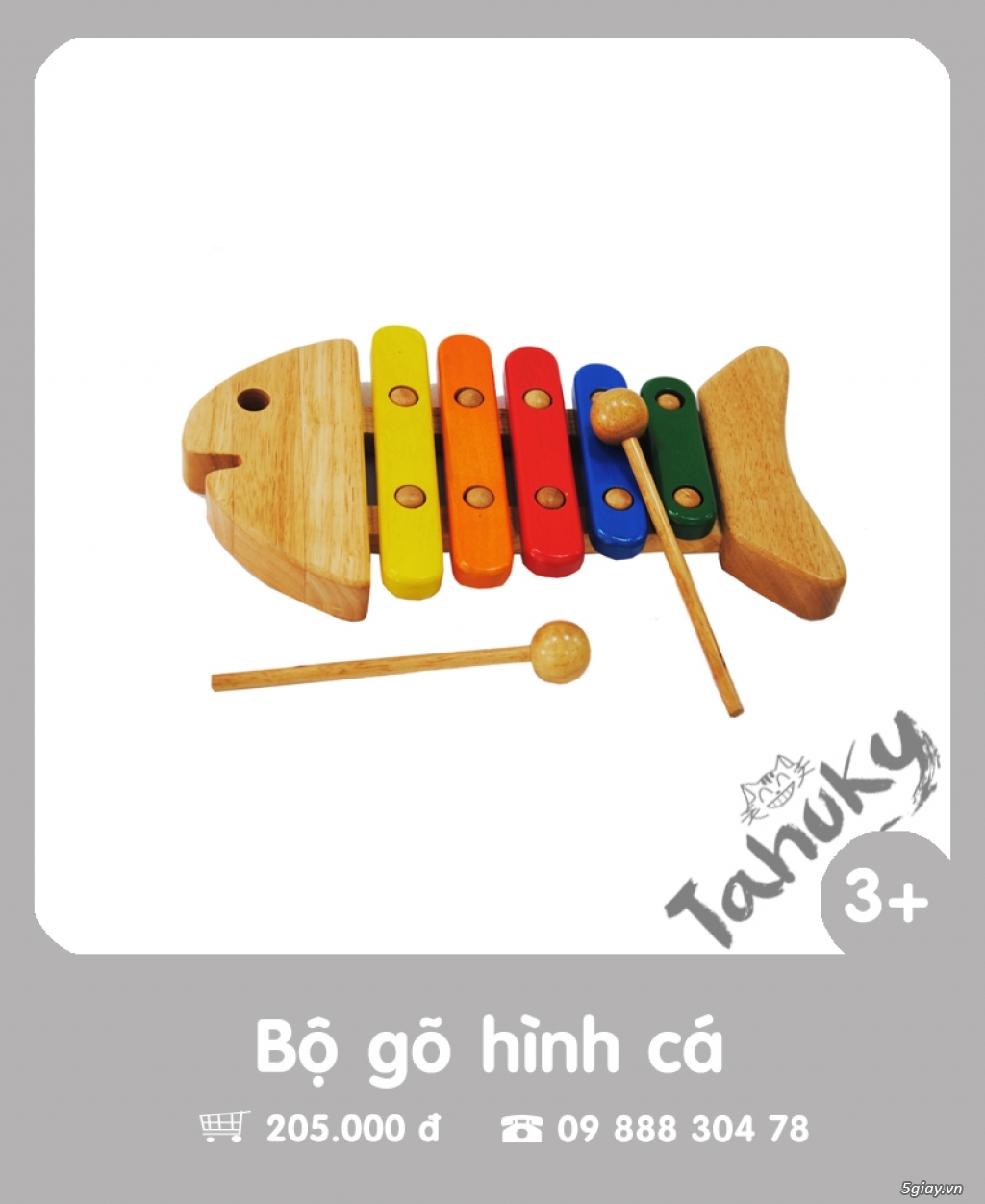 Đồ chơi gỗ an toàn Tahuky (dành cho bé từ 3-5 tuổi) - 26