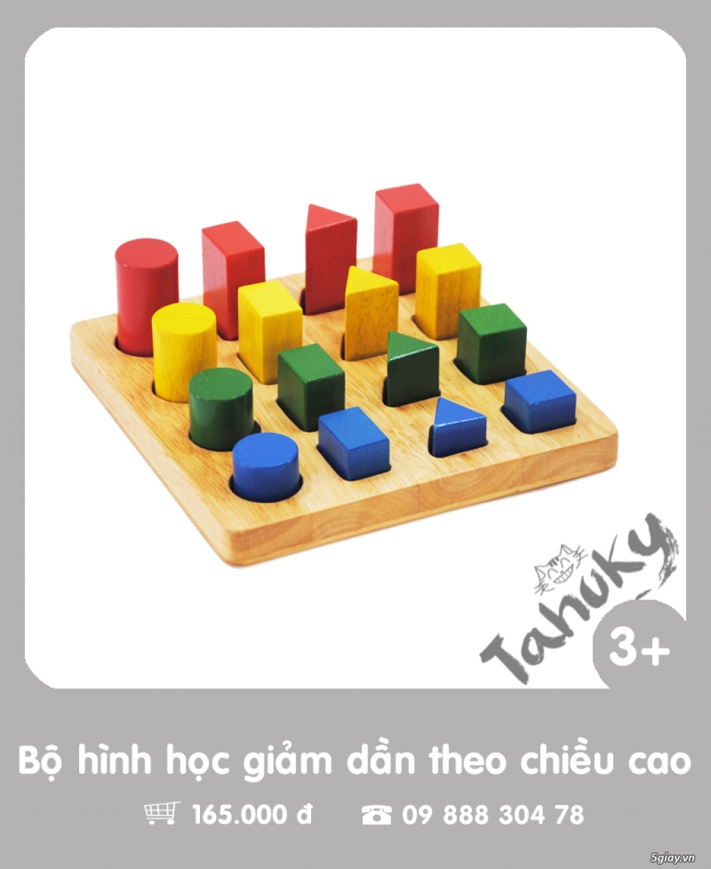 Đồ chơi gỗ an toàn Tahuky (dành cho bé từ 3-5 tuổi) - 2