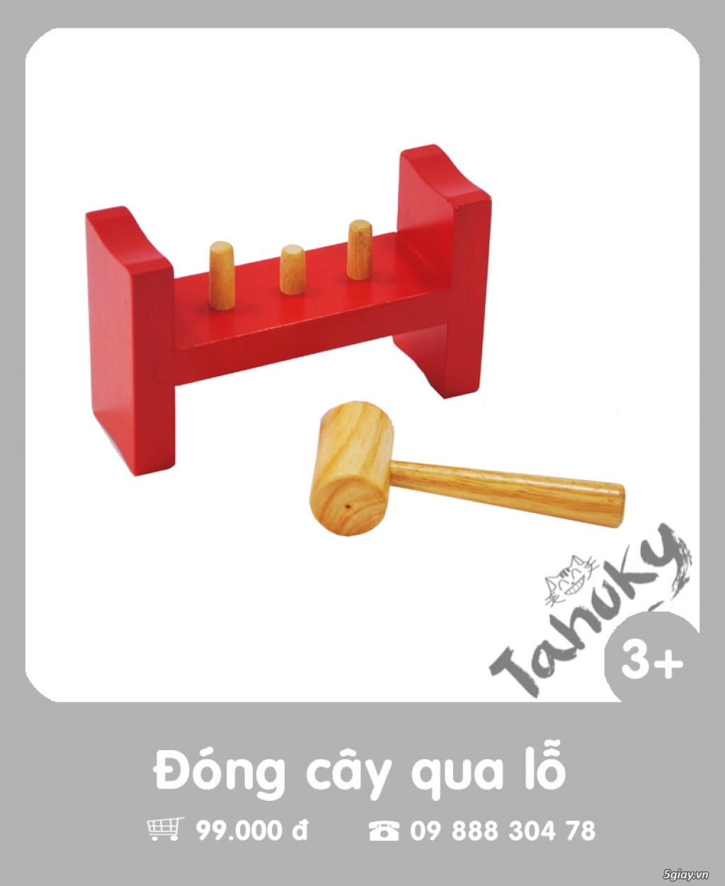 Đồ chơi gỗ an toàn Tahuky (dành cho bé từ 3-5 tuổi) - 6