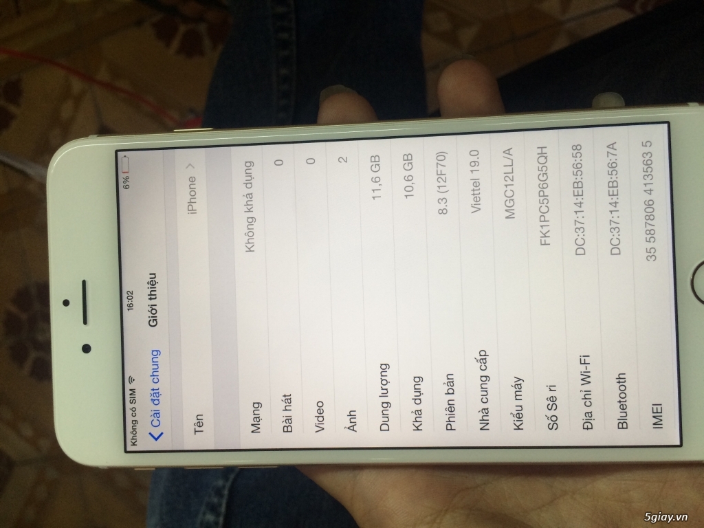 iPhone 6 plus gold lock như mới99,999% - 1