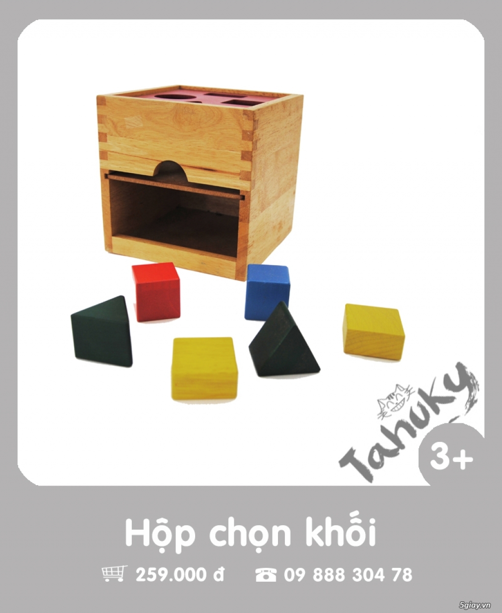 Đồ chơi gỗ an toàn Tahuky (dành cho bé từ 3-5 tuổi) - 25