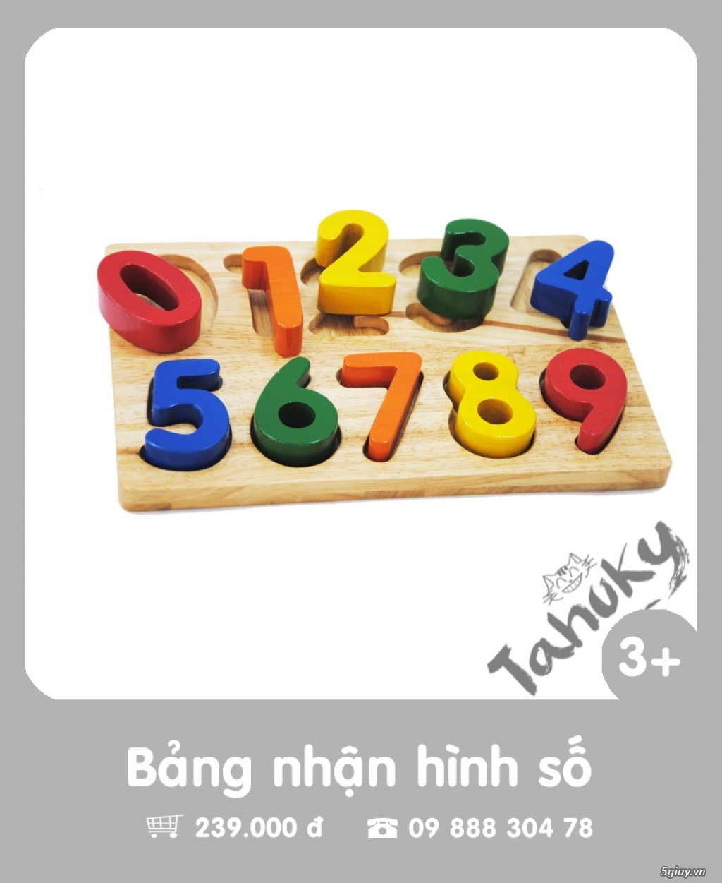 Đồ chơi gỗ an toàn Tahuky (dành cho bé từ 3-5 tuổi) - 27