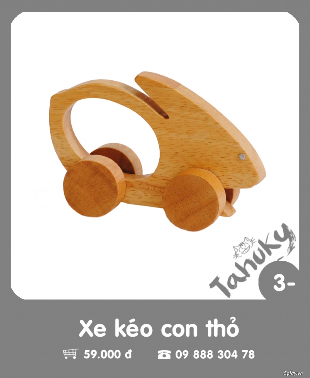 Đồ chơi gỗ an toàn Tahuky (dành cho bé dưới 3 tuổi) - 2
