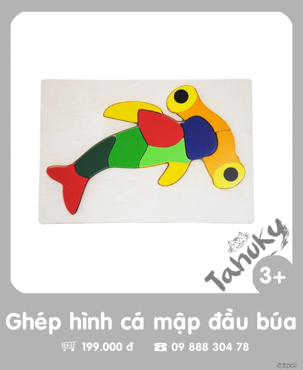 Đồ chơi gỗ an toàn Tahuky (dành cho bé từ 3-5 tuổi) - 28