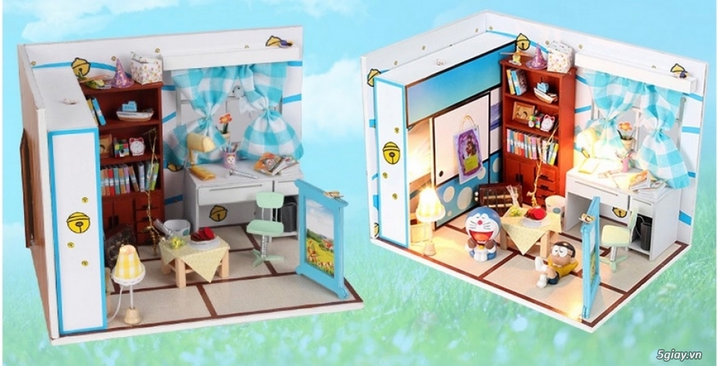 Đồ Chơi Mô Hình Lắp Ghép Căn Phòng Của Doremon và Nobita Phần 1