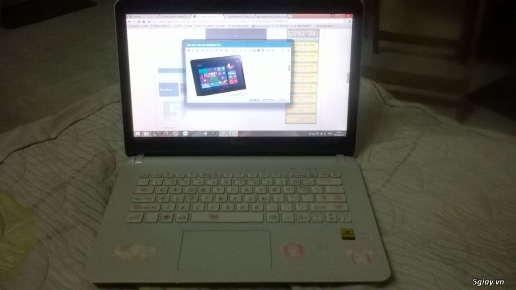 Bán Laptop Sony Vaio Core I3 Ram 6Gb màu trắng mới 99% - 1