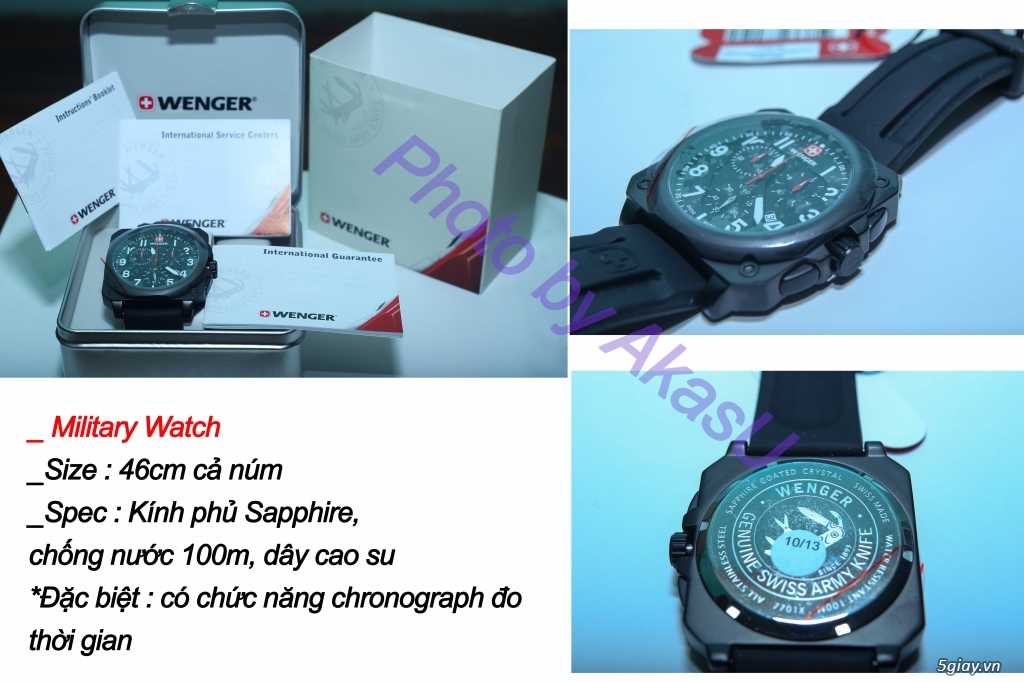 Đồng hồ dành cho các bạn năng động - phượt thủ - military watch - chất lượng chọn lọc - 2