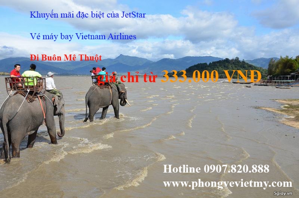 Vé máy bay Vietnam Airlines đi Buôn Mê Thuột chỉ 333,000 đồng - 1
