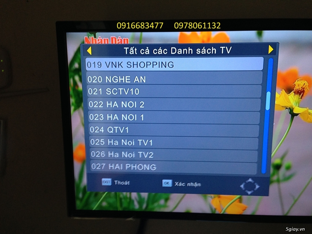 Đầu thu kỹ thuật số DVB-T2 VJV/HD-012 58ch 8ch HD Free 515k - 6