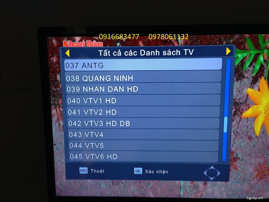 Đầu thu kỹ thuật số DVB-T2 VJV/HD-012 58ch 8ch HD Free 515k - 8