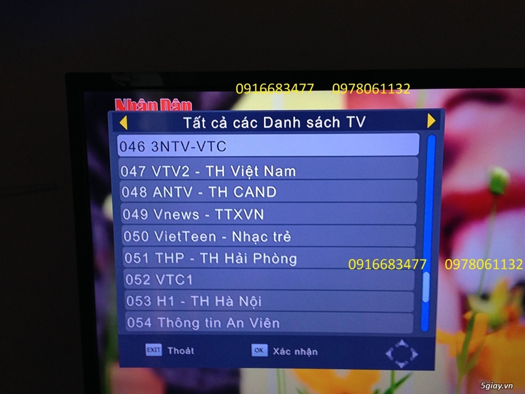 Đầu thu kỹ thuật số DVB-T2 VJV/HD-012 58ch 8ch HD Free 515k - 4