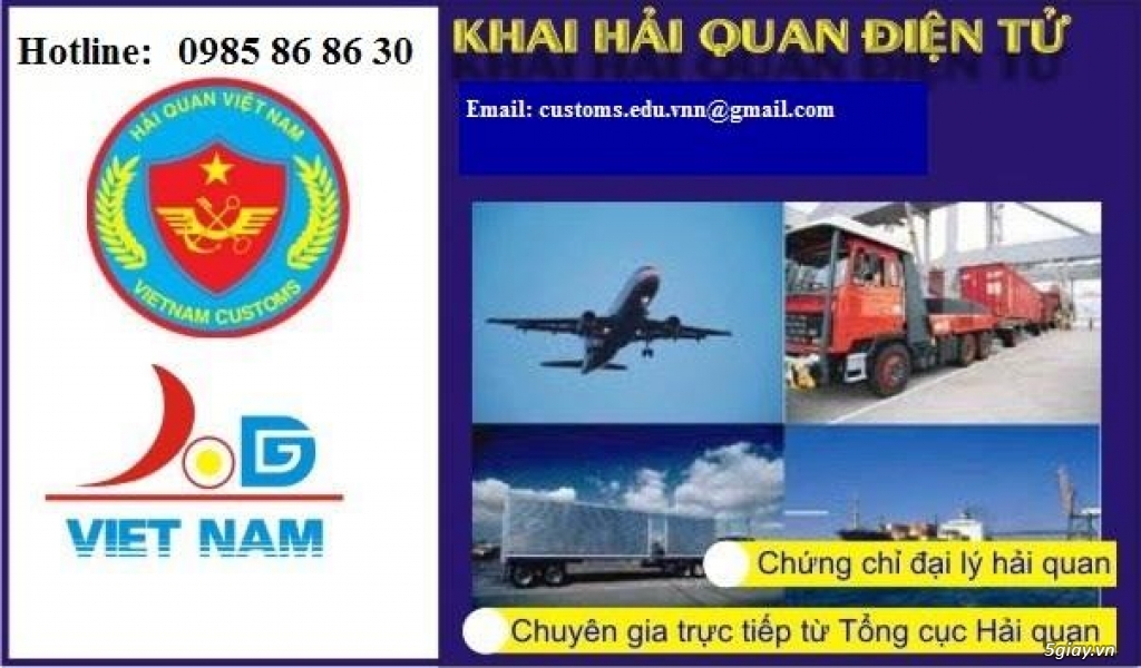 Khóa đào tạo nghiệp vụ Khai hải quan điện tử/LH: 0985.86.86.30 (Mrs.Hà Thủy)