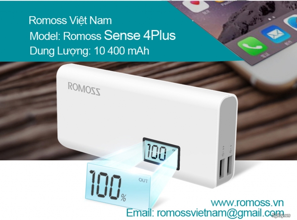 Pin dự phòng RoMoss Việt Nam Tìm nhà phân phối trên toàn quốc - 1