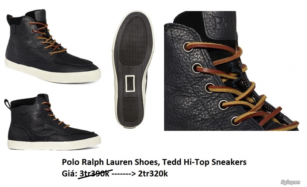 ĐẲNG CẤP SANG CHẢNH - Giày Sneaker POLO RALPH LAUREN, Giày ADIDAS Springblade Running từ Mỹ về - 1