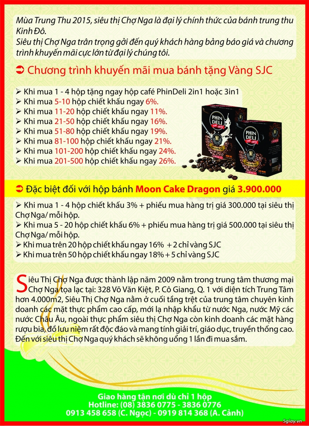 Chương trình khuyến mãi mua bánh tặng Vàng SJ - 2