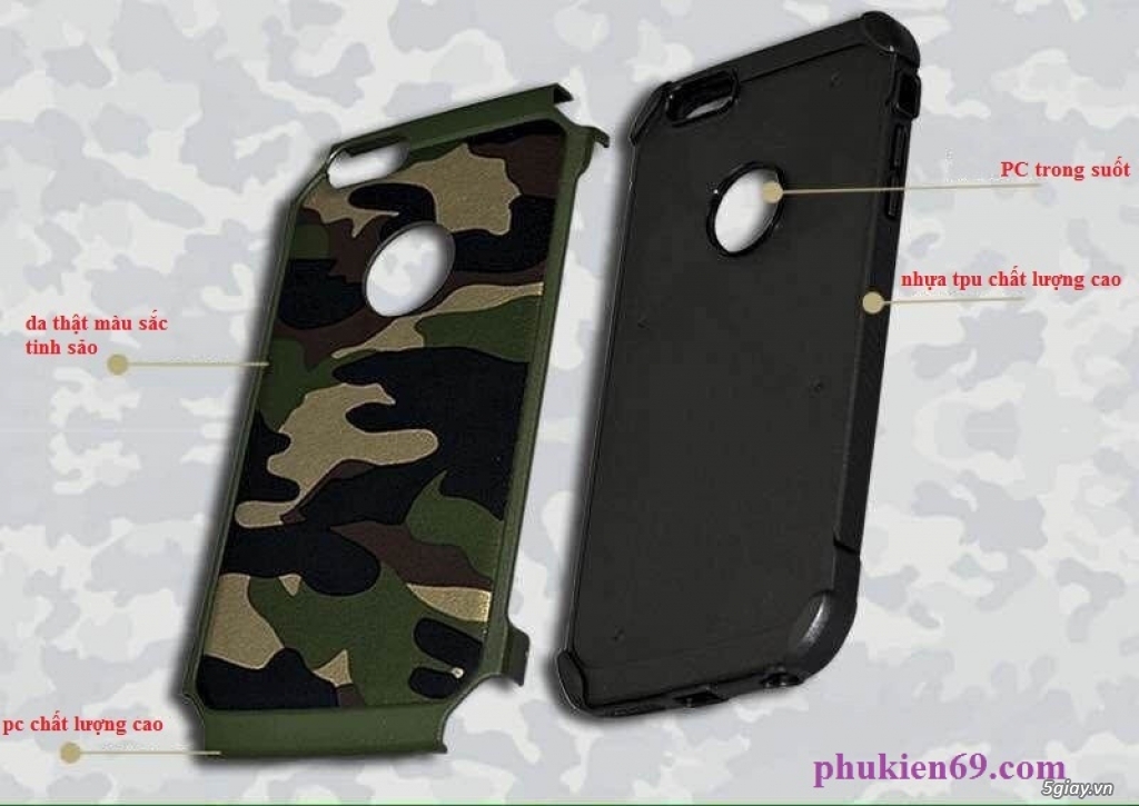 Ốp ngụy trang quân đội cho iphone 5/5s - 1
