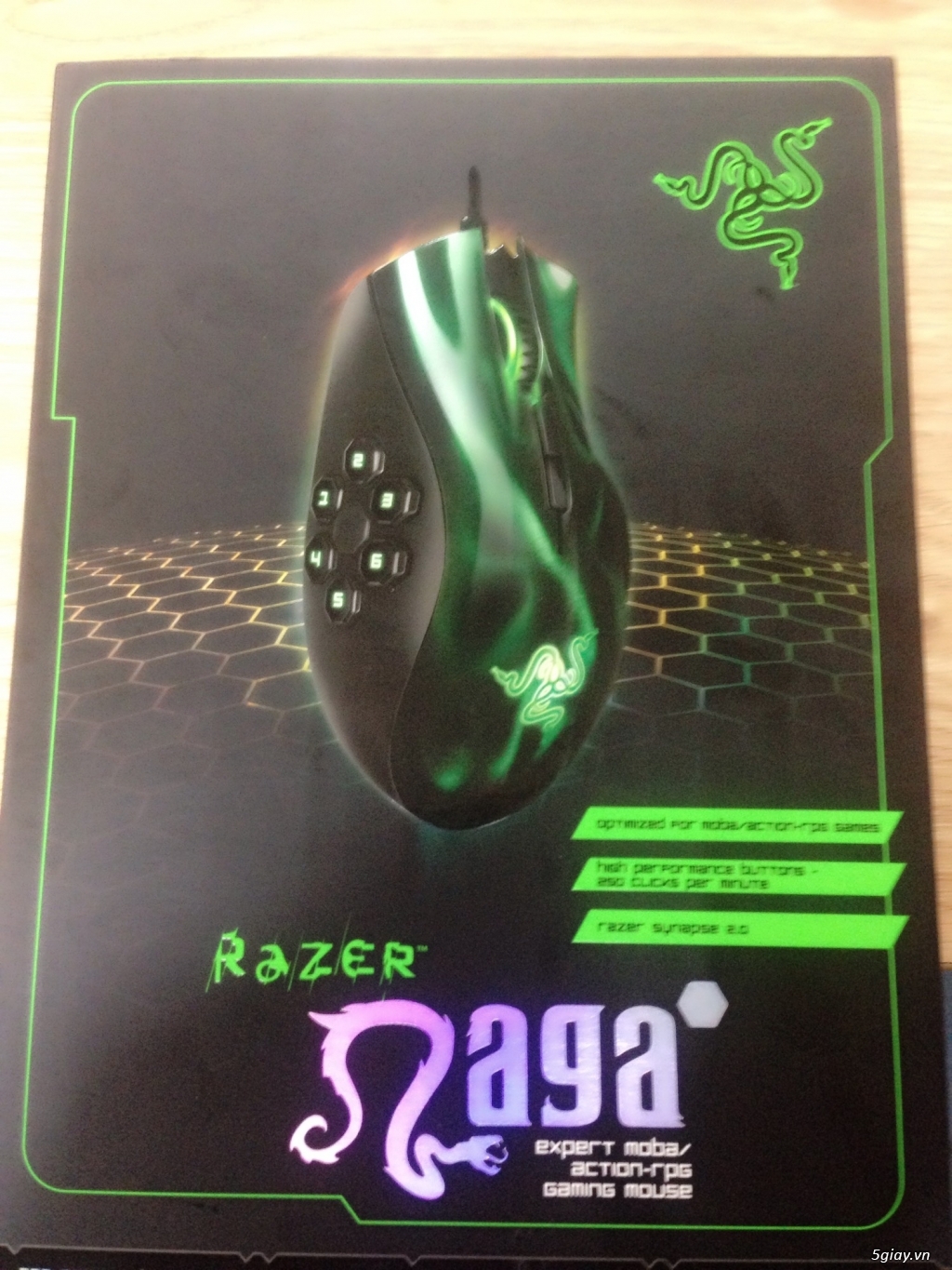 Razer Naga Hex Green Mouse Best LOL - Fullbox mới 100% - 7