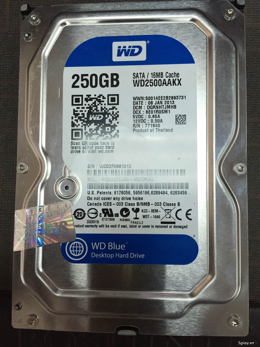 2 cái HDD 250GB, ram 3 4gb – 1600 mới mua Phát đạt. = 1.000k - 5