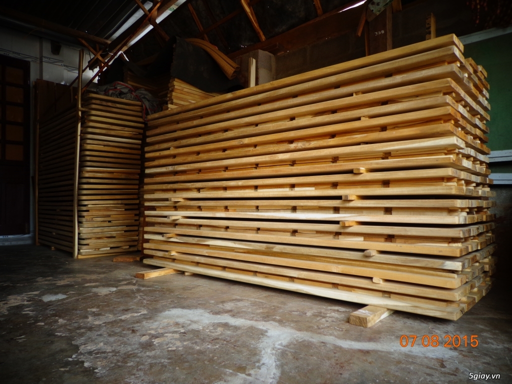 Thanh lý Giường gỗ tràm tự nhiên giá chỉ 1.400.000đ/cái - 4