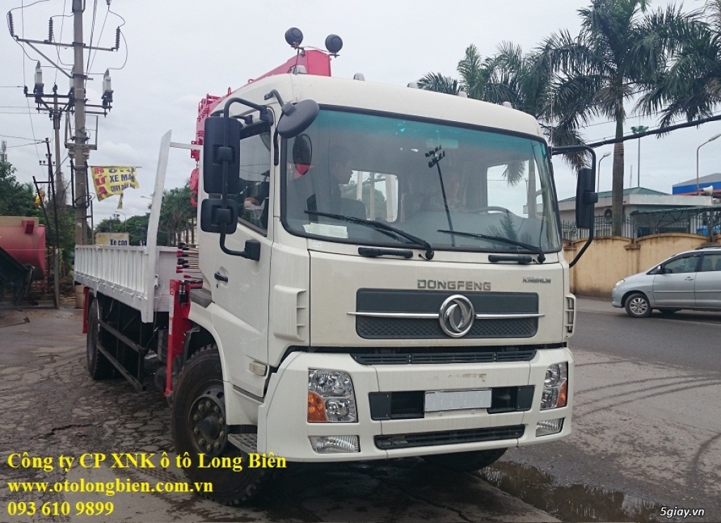 Xe Dongfeng, Howo, Faw gắn cẩu tự hành 3-5 tấn, 7, 8, 10 tấn, 12-15 tấn Soosan, tanado, unic - 2