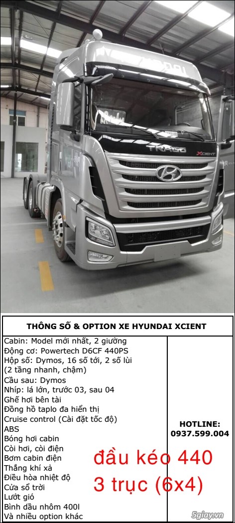 Chuyên cung cấp các dòng xe Hyundai Xcient tải, đầu kéo, ben. Bền bỉ và kinh tế - 5
