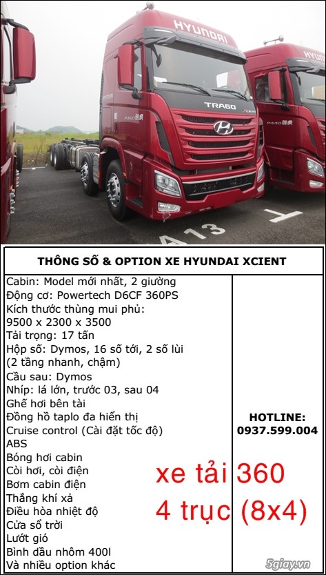 Chuyên cung cấp các dòng xe Hyundai Xcient tải, đầu kéo, ben. Bền bỉ và kinh tế - 6