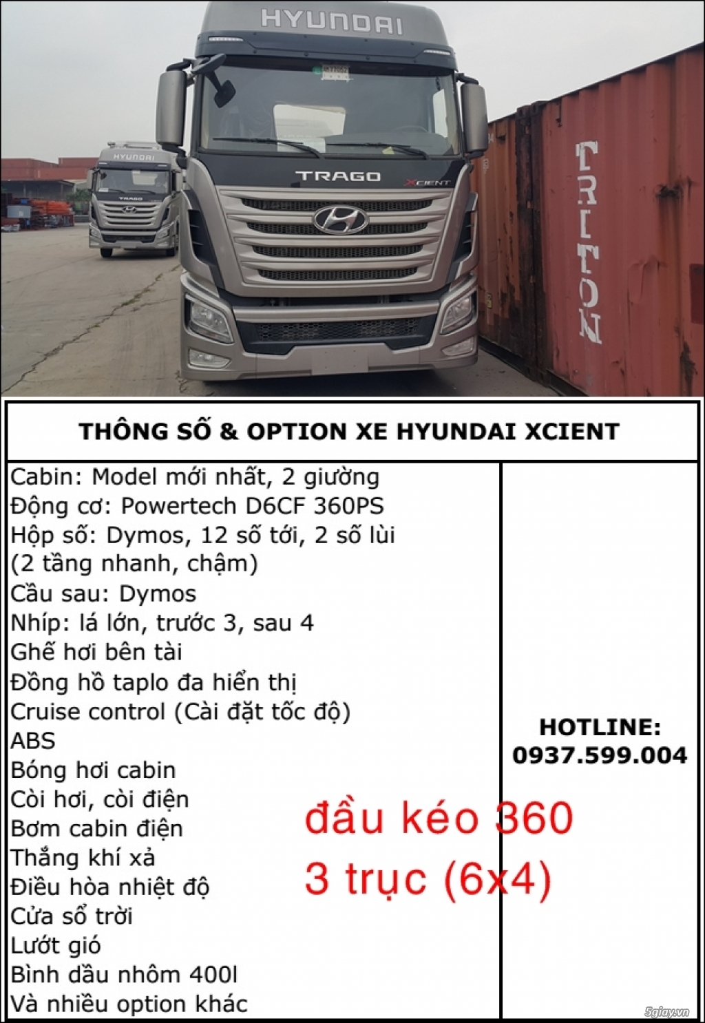 Chuyên cung cấp các dòng xe Hyundai Xcient tải, đầu kéo, ben. Bền bỉ và kinh tế - 3