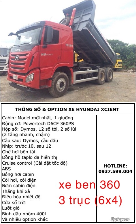 Chuyên cung cấp các dòng xe Hyundai Xcient tải, đầu kéo, ben. Bền bỉ và kinh tế - 7