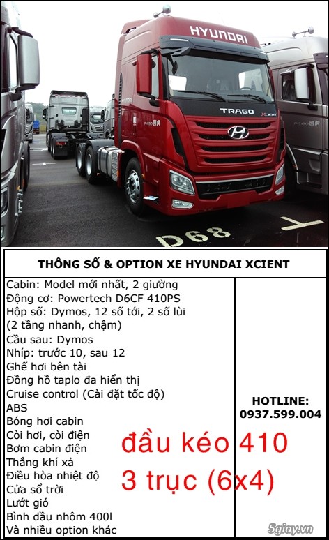 Chuyên cung cấp các dòng xe Hyundai Xcient tải, đầu kéo, ben. Bền bỉ và kinh tế - 4
