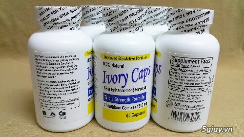 Viên uống trắng da Ivory Caps Pills (Ivory Caps Glutathione Complex 1500mg)