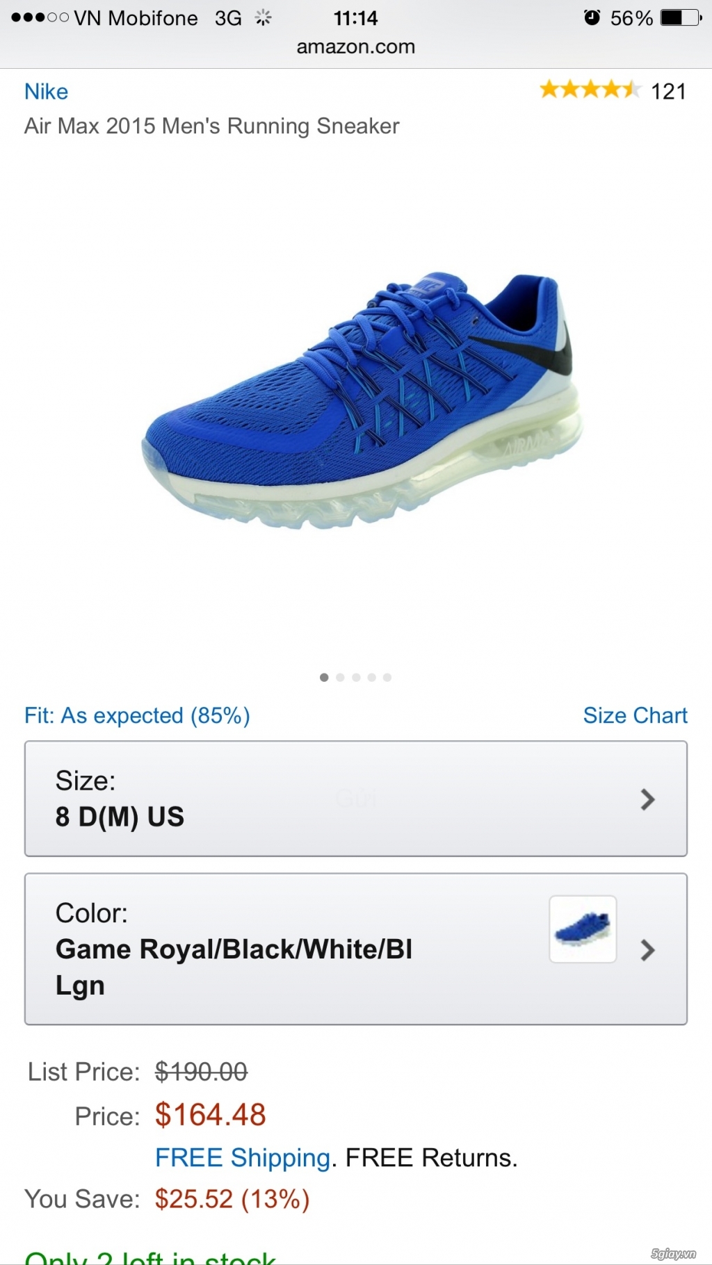 [NIKE] Airmax 2015 blue and white size 41 - 1