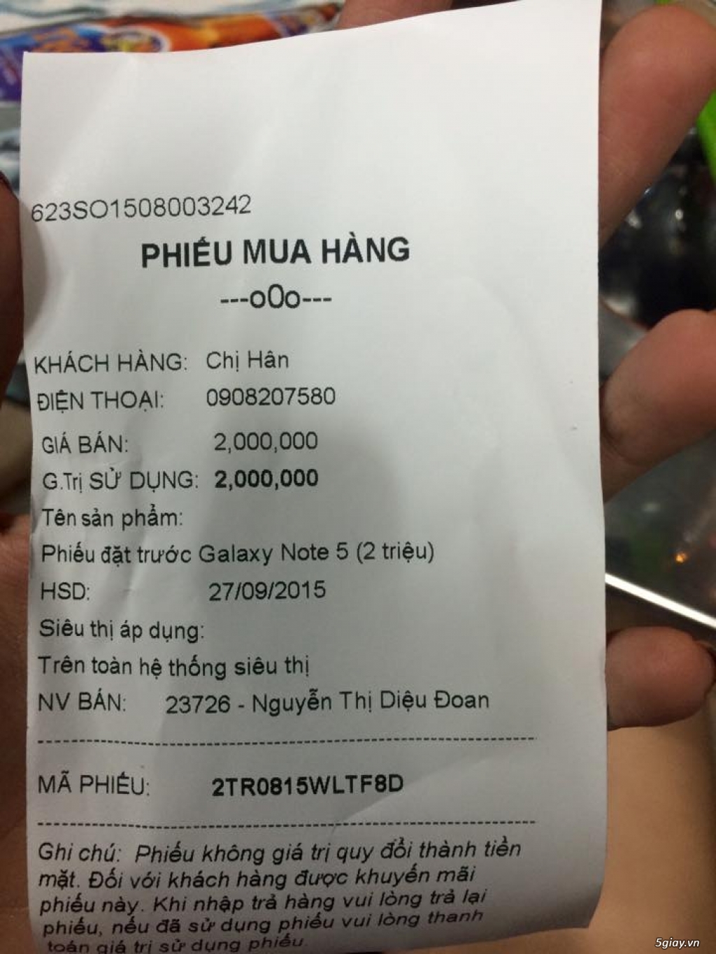 SamSung Galaxy Note 5 TGDD 99,9% HOT HOT HOT