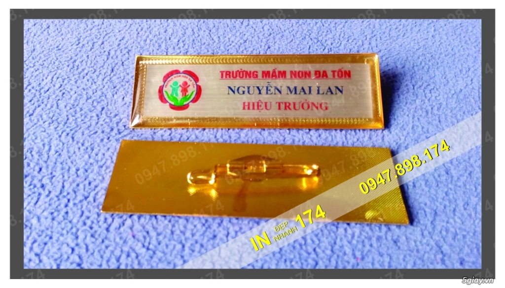 Làm biển tên nhân viên, thẻ tên cài áo, huy hiệu các loại - LH: 0977.492.538 - 1