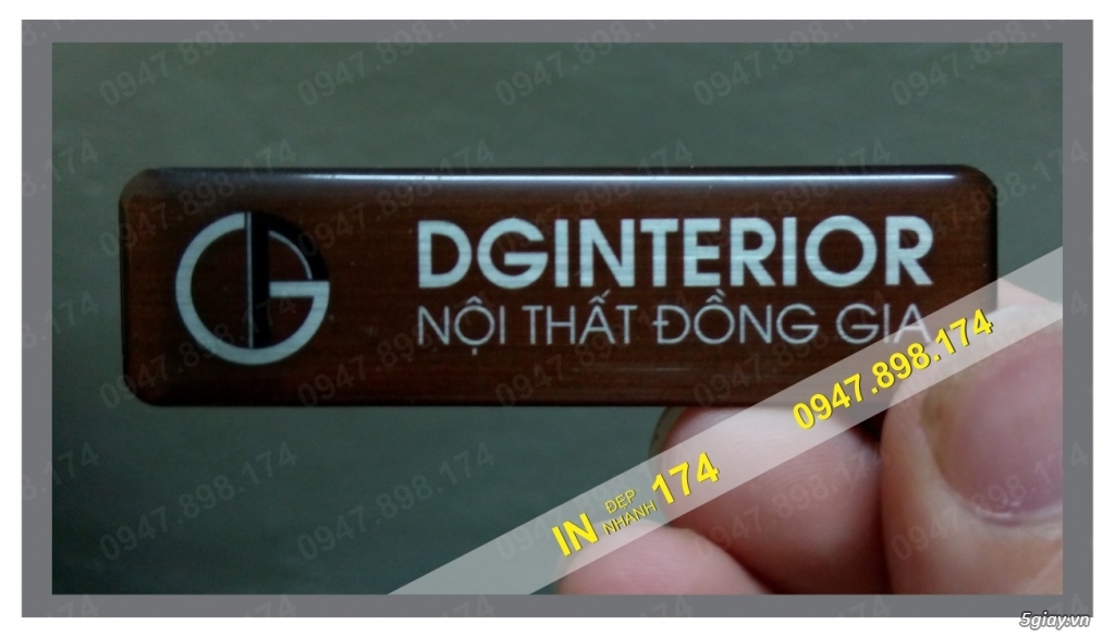 Làm biển tên nhân viên, thẻ tên cài áo, huy hiệu các loại - LH: 0977.492.538