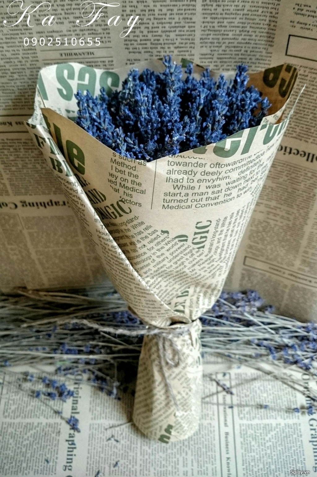 Hoa khô Lavender nhập khẩu từ pháp vs phụ kiện handmade - 16
