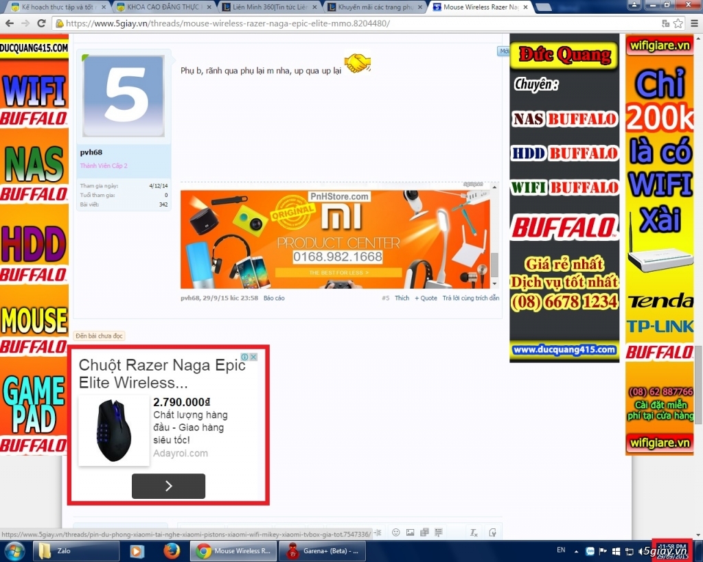 Mouse Wireless Razer Naga Epic Elite MMO - 3