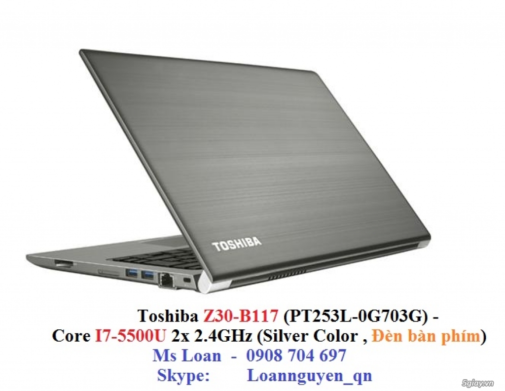 LAPTOP TOSHIBA Portege Z30-B117 i7-5500U/8G/256GSSD/13.3HD/Windows 8.1 SL 64 bits